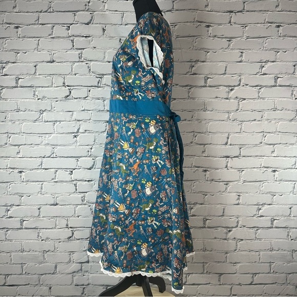 Disney The Dress Shop Toy Story 4 Dress Blue Lace Trim Midi Size 3x - Picture 4 of 14